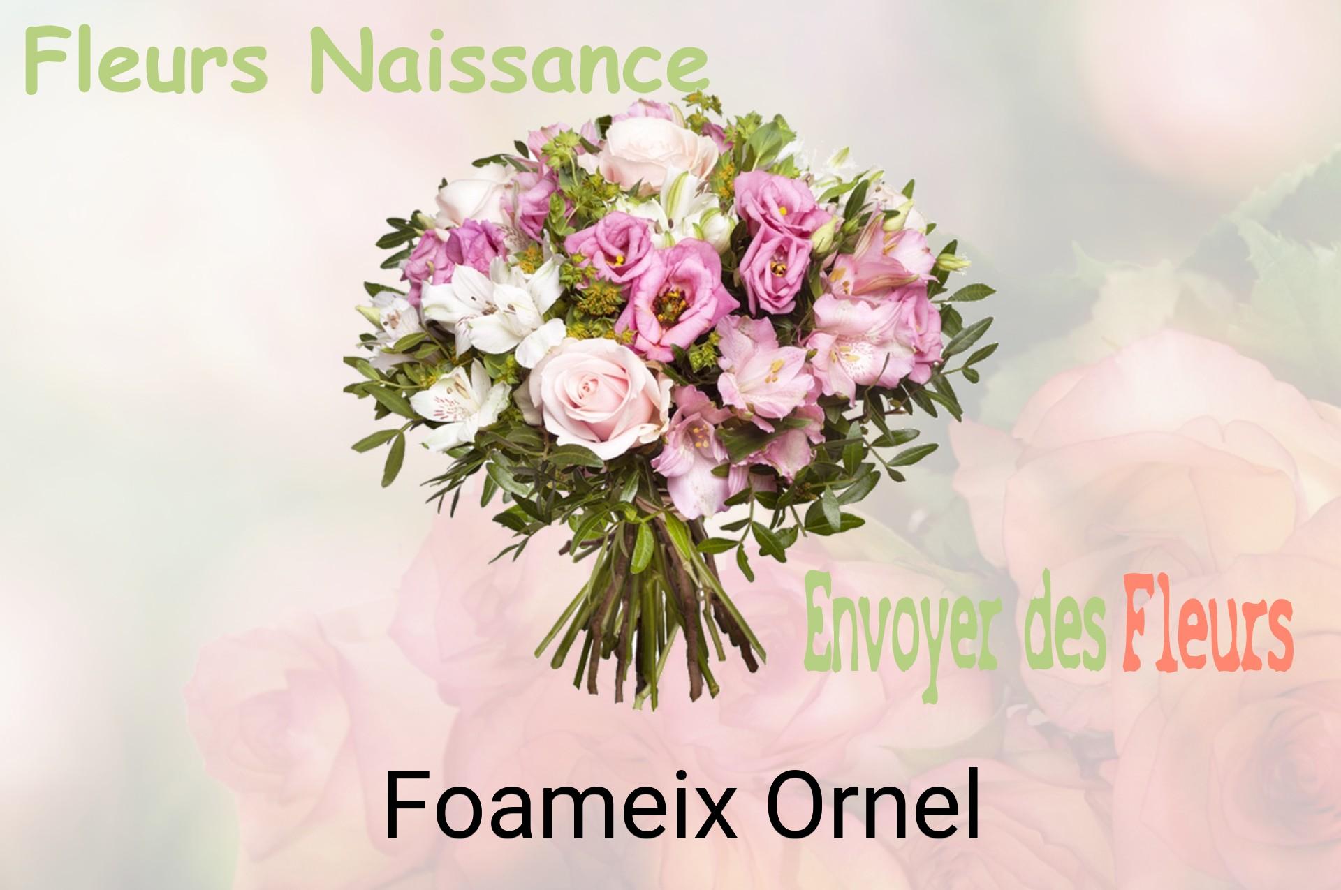 Bouquet de fleurs de naissance livré à Foameix-Ornel